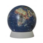 Tischglobus Emform 30cm Durchmesser lose Kugel auf Sockel SE-0967 Ring Globus physisch Designglobus physical Globe World Earth
